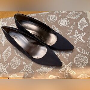 Calvin Klein Navy Elegant Pointed-Toe Pumps